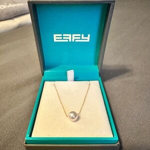 Effy 14k Gold Chain with Cultured Pearl Necklace